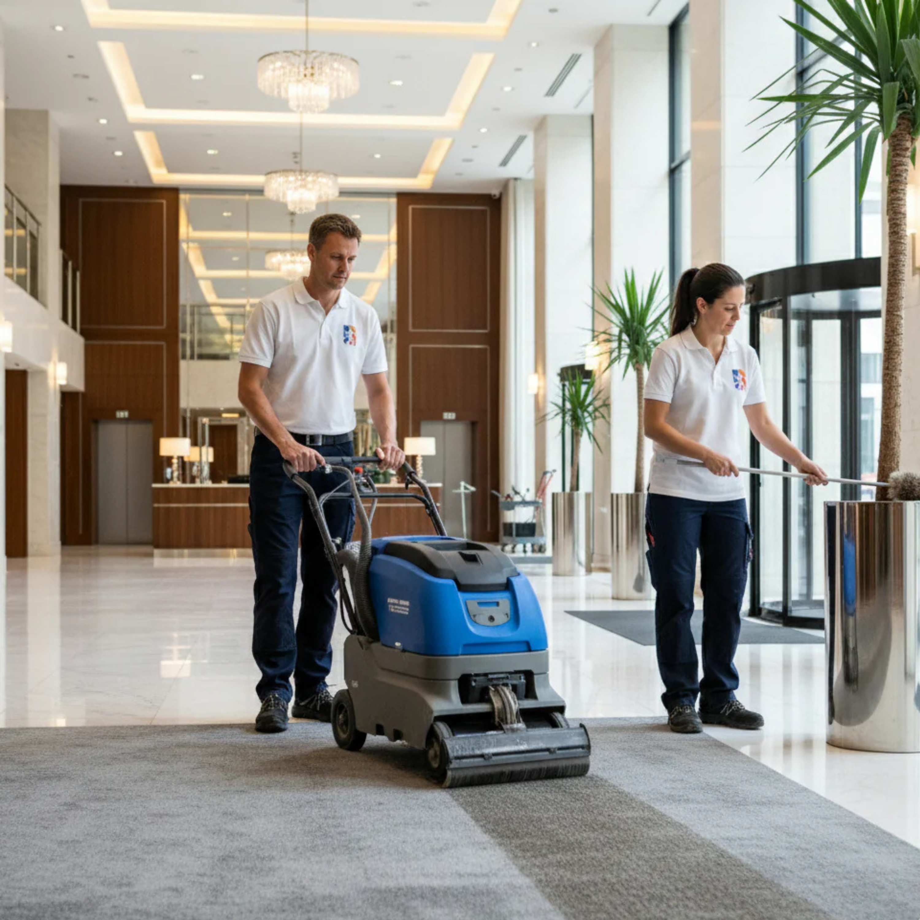 Schoonmaak en onderhoud voor VvE en vastgoed voor algemene ruimtes en hotellobies