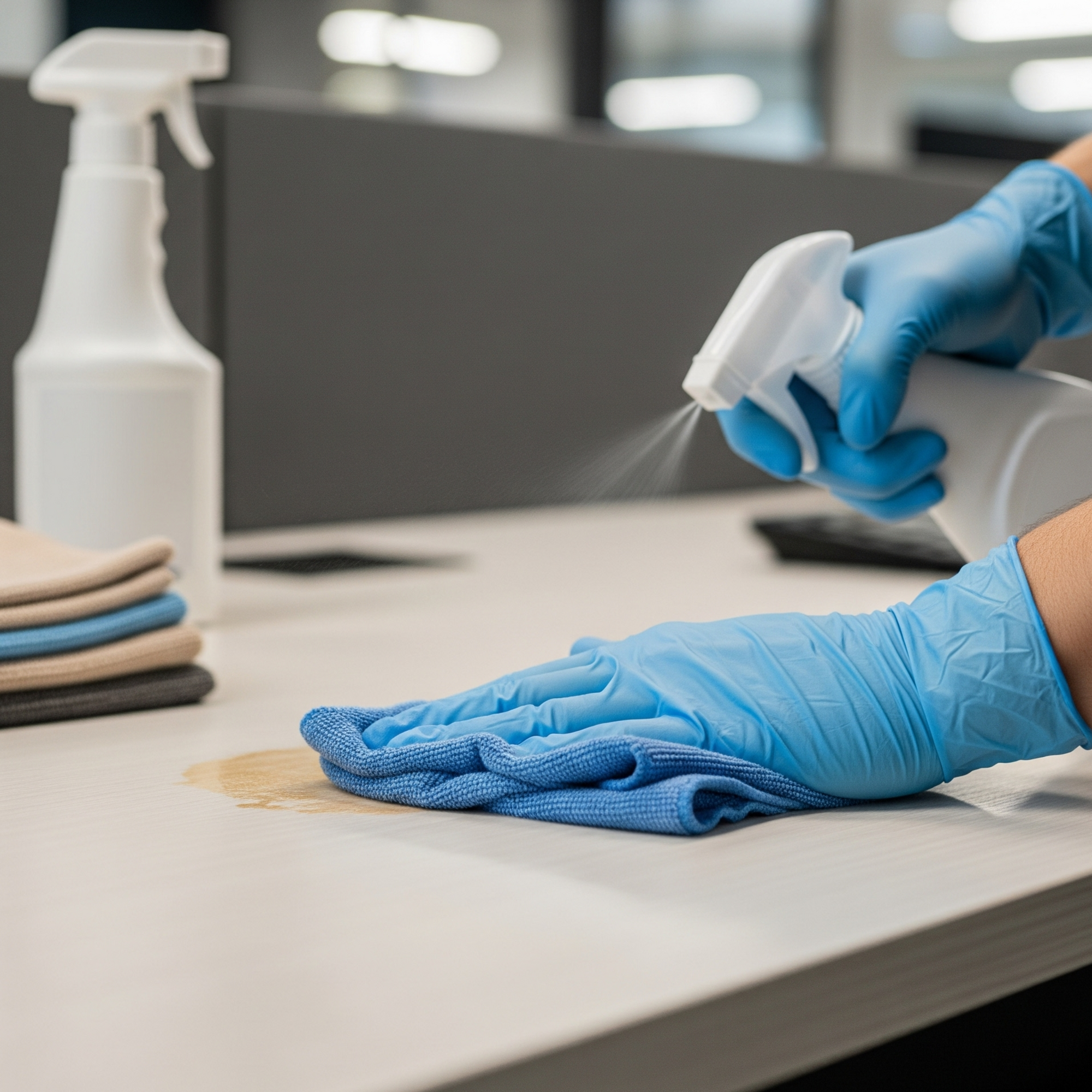 Professionele schoonmaak van professionele ruimte door Facilitairdomein.nl