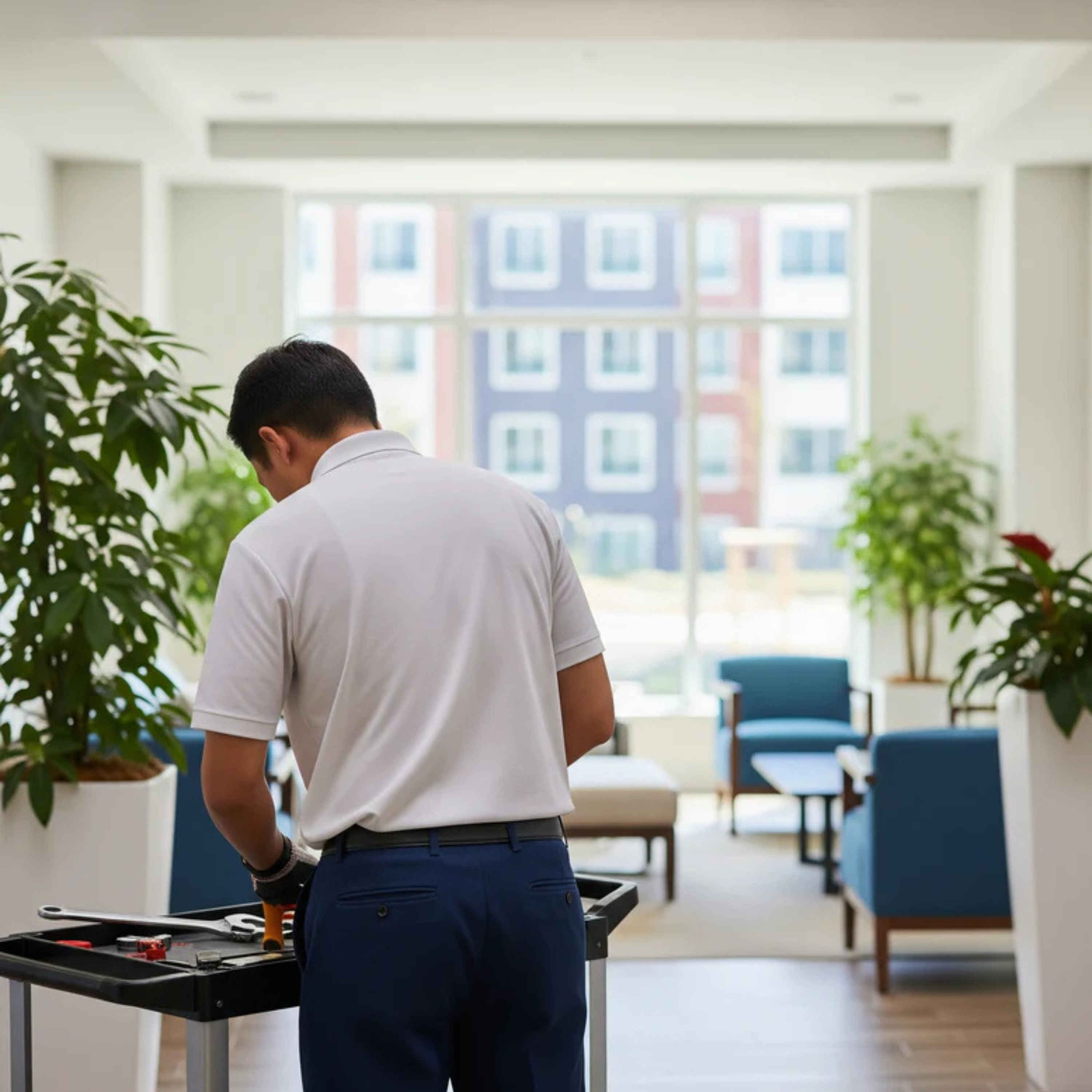 Onze handyman en concierge service kunnen alle technische zorg voor uw organisatie uit handen nemen