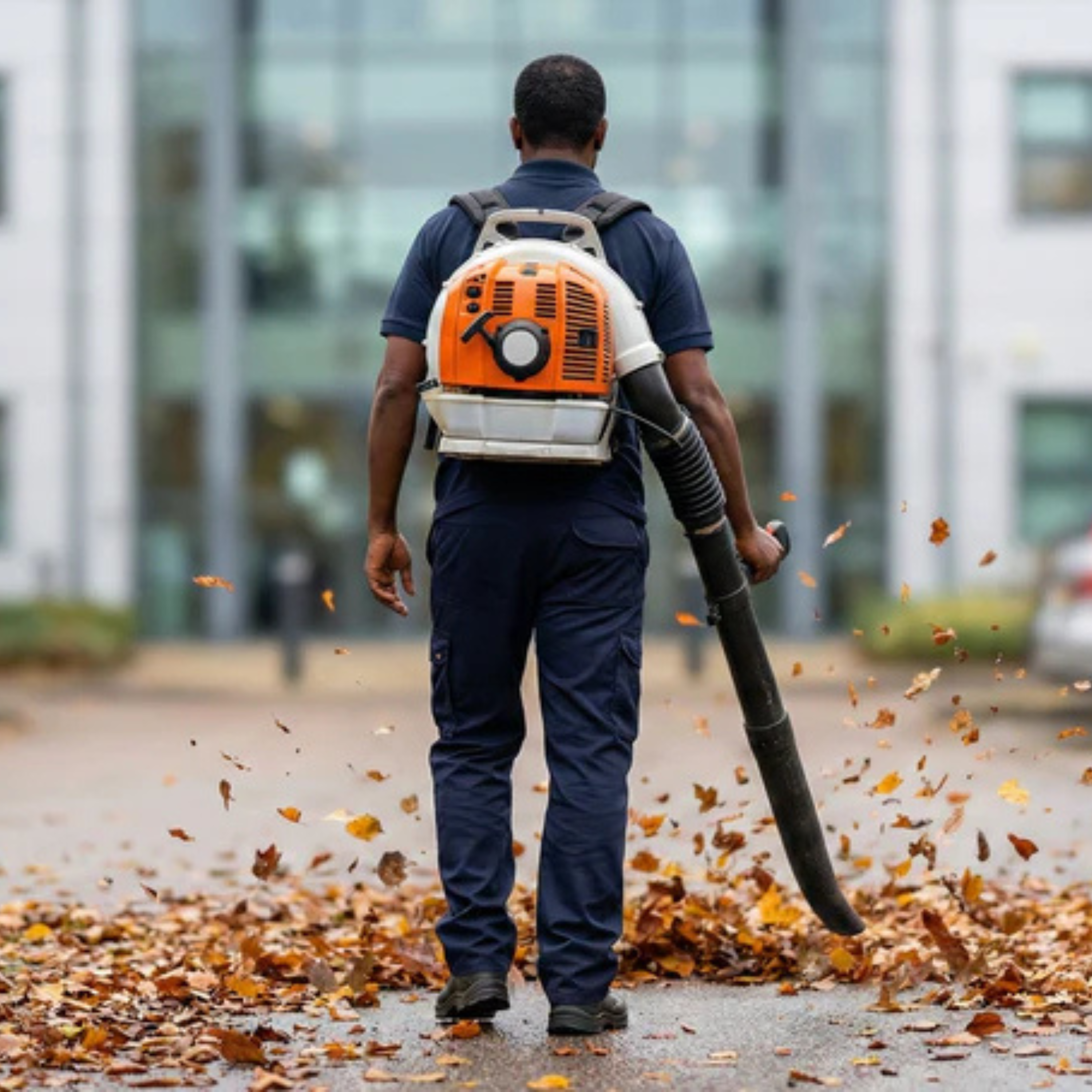 Bladblazen als onderdeel van onze terreinbeheer service